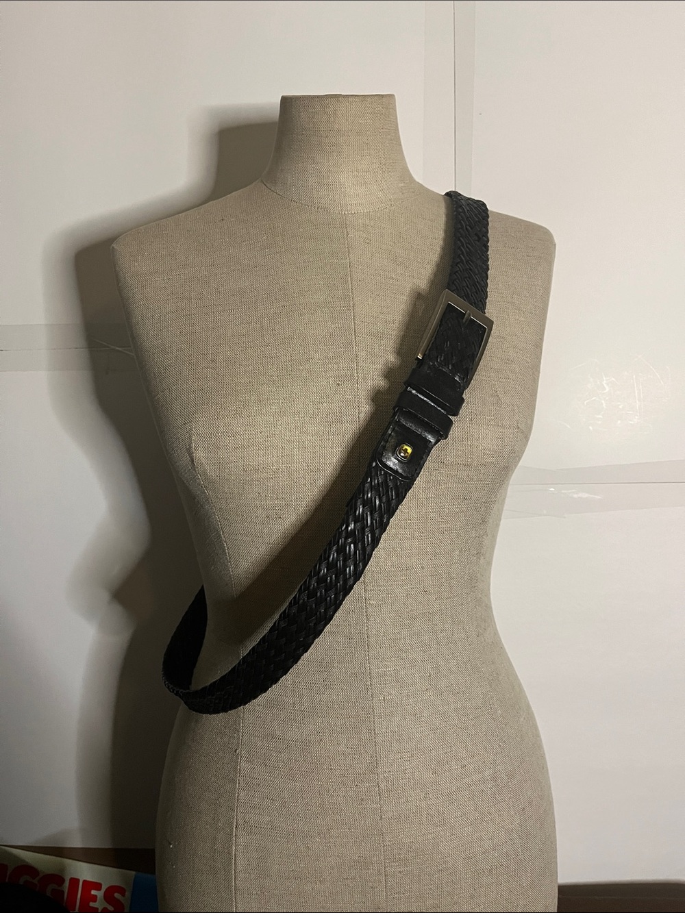 😀Swissgear braided leather belt unisex 32-4